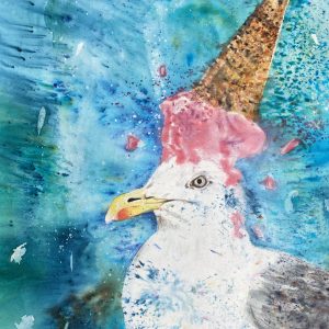 Summer Seagull Print
