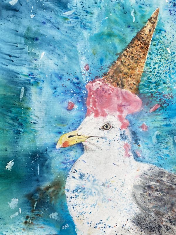 Summer Seagull Print